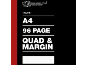 1 Quire / 96 pages A4 Counter Books Quad and Margin