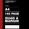 2 Quire / 192 pages A4 Counter Books Quad and Margin