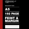 192p A5 Manuscript Books Feint and Margin