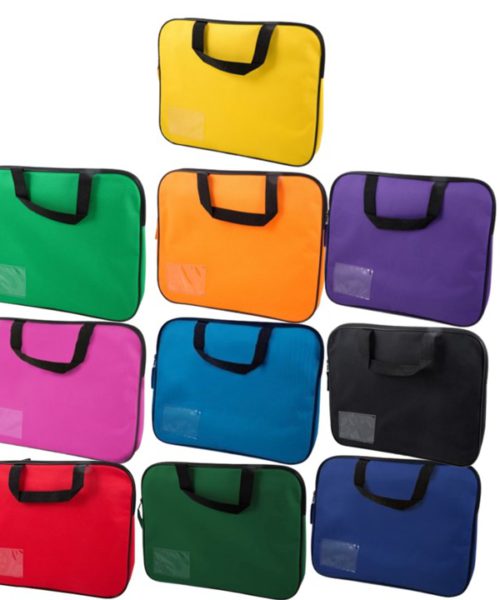 A4 Canvas Book Bag with Handles