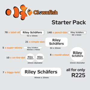 Personalized Stationery Labels Starter Pack