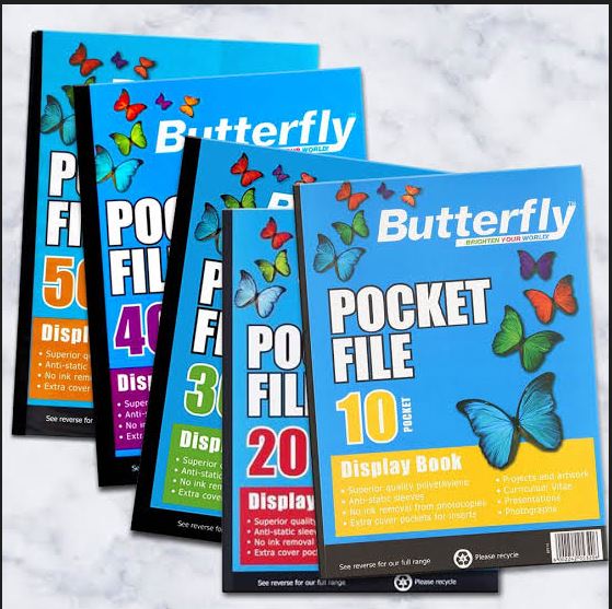 A4 display book 50 pocket (50mic) Flip File / Butterfly