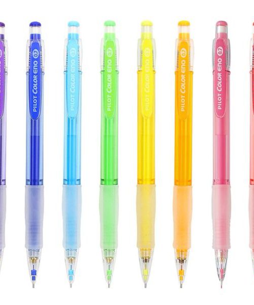 Pilot Colour Eno Coloured Clutch Pencils and extra lead (Pink, Violet, Blue)