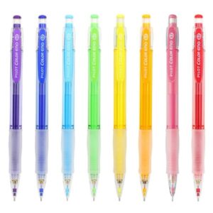 Pilot Colour Eno 3 Clutch pencils and 1 tube lead (Pink, Violet, Blue)