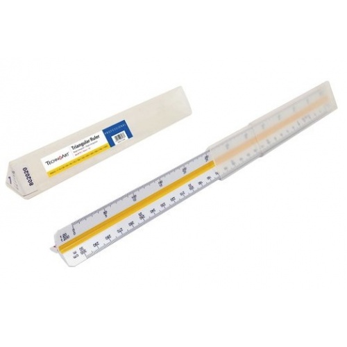 TechnoArt Triangular Scale Ruler 30cm