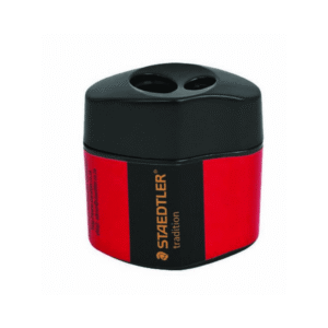 Staedtler Black & Red Double Hole Barrel Sharpener